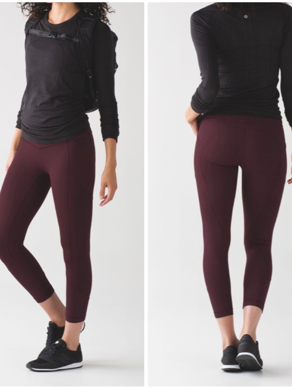 Lululemon All The Right Places 23” High Rise Bordeaux Drama Leggings Size 4